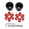 2PCS Motorcycle Wheel Frame Sliders Falling Protector 6 Hole Aluminum Alloy Front Fork Cups Sliders Red