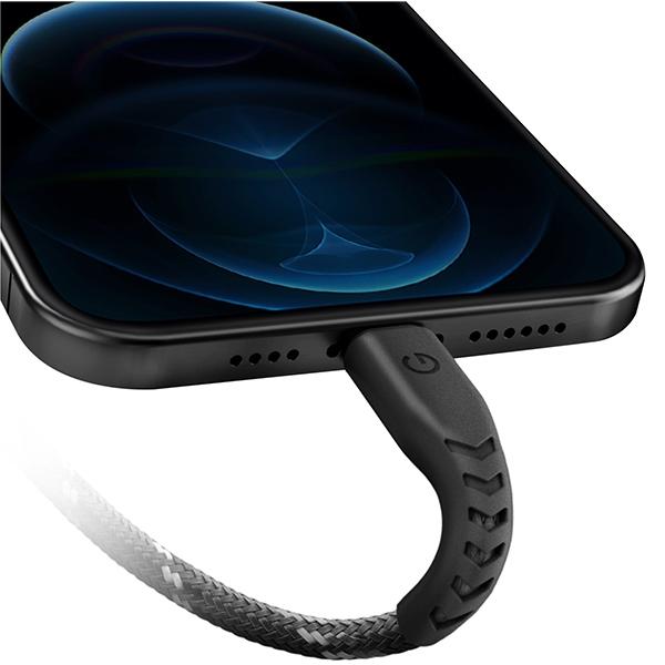 Energea Kabel Nyloflex Usb - Lightningcharge And Sync C89 Mfi 1.5M Czarny/Black