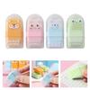 4Pcs Double Ended Animal Roller Eraser With Built In Shavings Cleaner Easy Erasing For Students Workers Writing Drawing