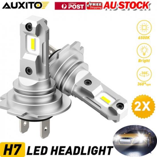 H7 20W 2000LM 9003 LED Headlight Set Bulbs Lamp Globes High Low Upgrade Beam