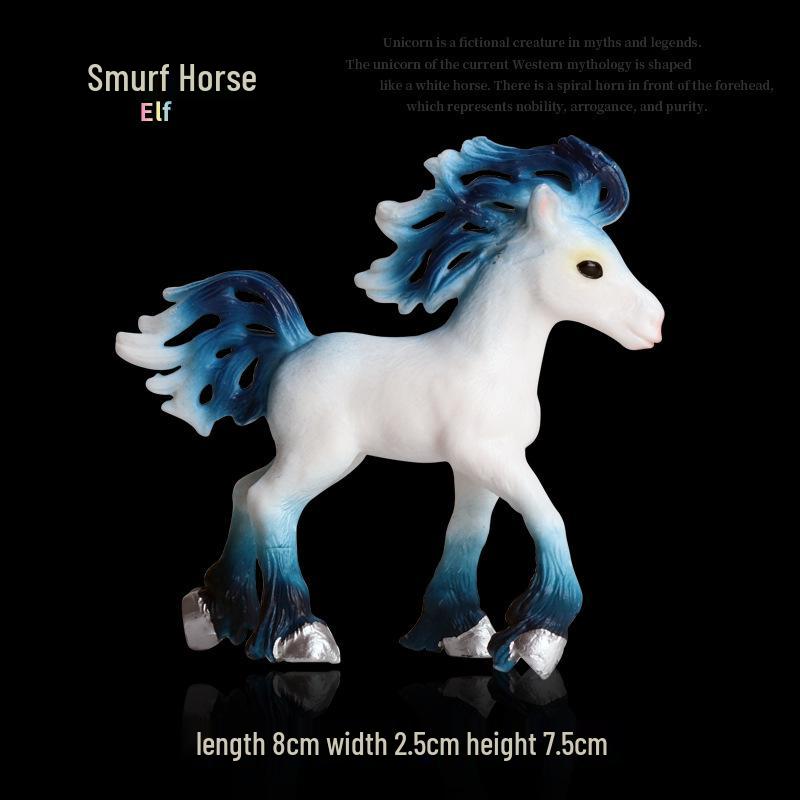 European Mythical Pegasus Unicorn Toy Model: Elf, Mythical Creature, Magic Beast 