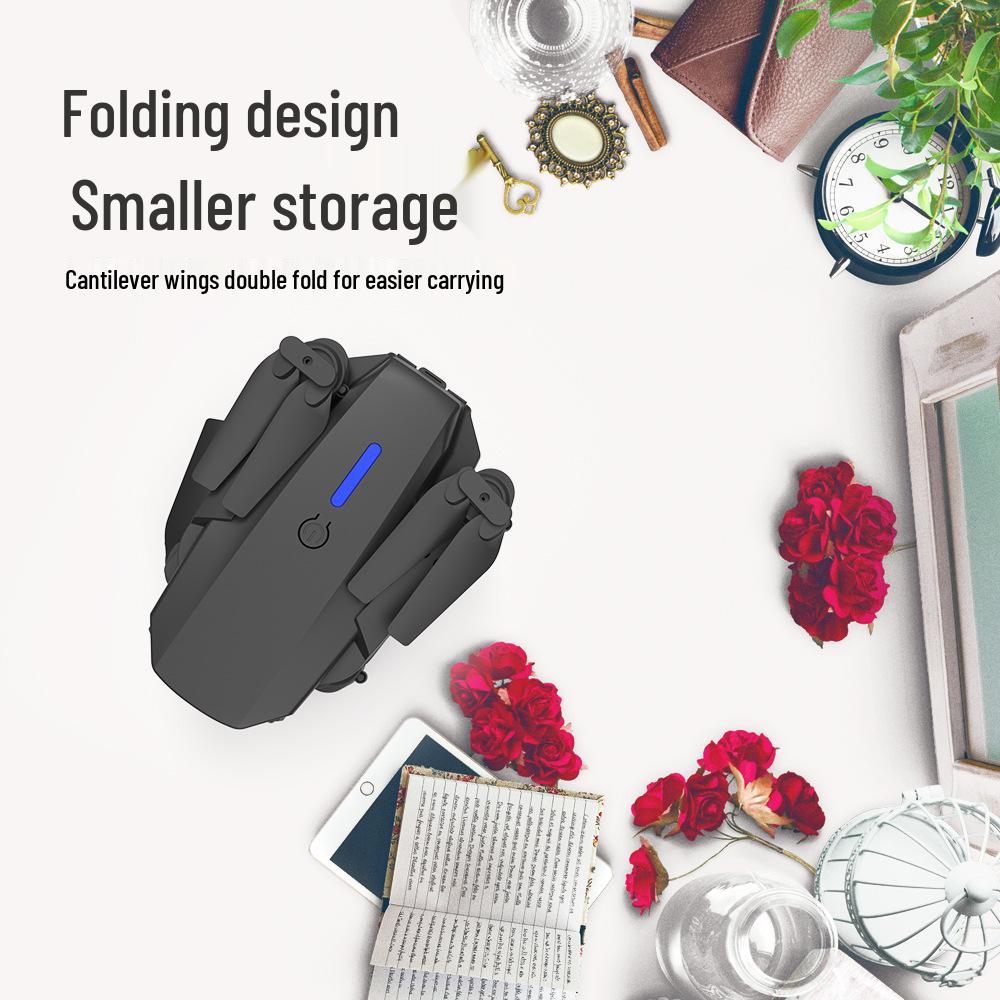 E88pro Folding Drone: HD Dual-Camera, Fixed Height, 4-Axis Remote Control Aircraft (Model E525)