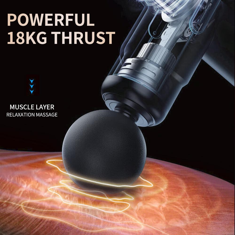 Massage Gun Muscle Relax Deep Tissue Massager Neck Massager Dynamic Vibrator Back Portable Handheld Display Fascia Gun Massage