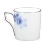 Okura Art Pottery Blue Rose Style Mug, Coffee/Tea, Approx. 320cc, Made in Japan, 127C/8011-S