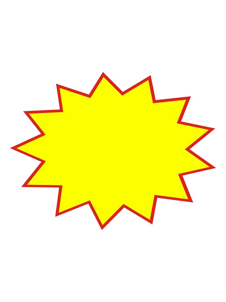 Large Explosion Sticker Price Tag for Supermarkets & Fruit Shops