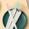 1 Pair Japanese Chopsticks Pink Cherry Blossom Sushi Reusable Food Sticks Beautiful Chinese Cooking Chopsticks Tableware