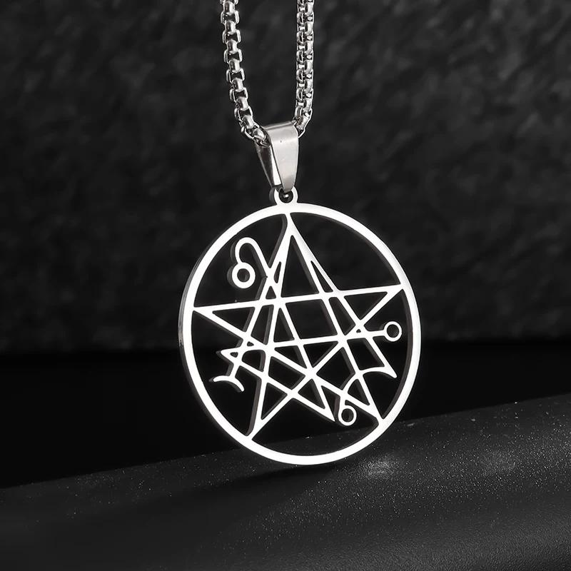 Nordic Rune Celtic Knot Necklace Men Stainless Steel Pendant Valknut Pagan Men Scandinavian Jewelry Punk Gift