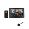 Color LCD Display Weather Clock Featuring Radio Sync Realtime Indoor and Outdoor Temperature Humidness Monitoring Easy to Use