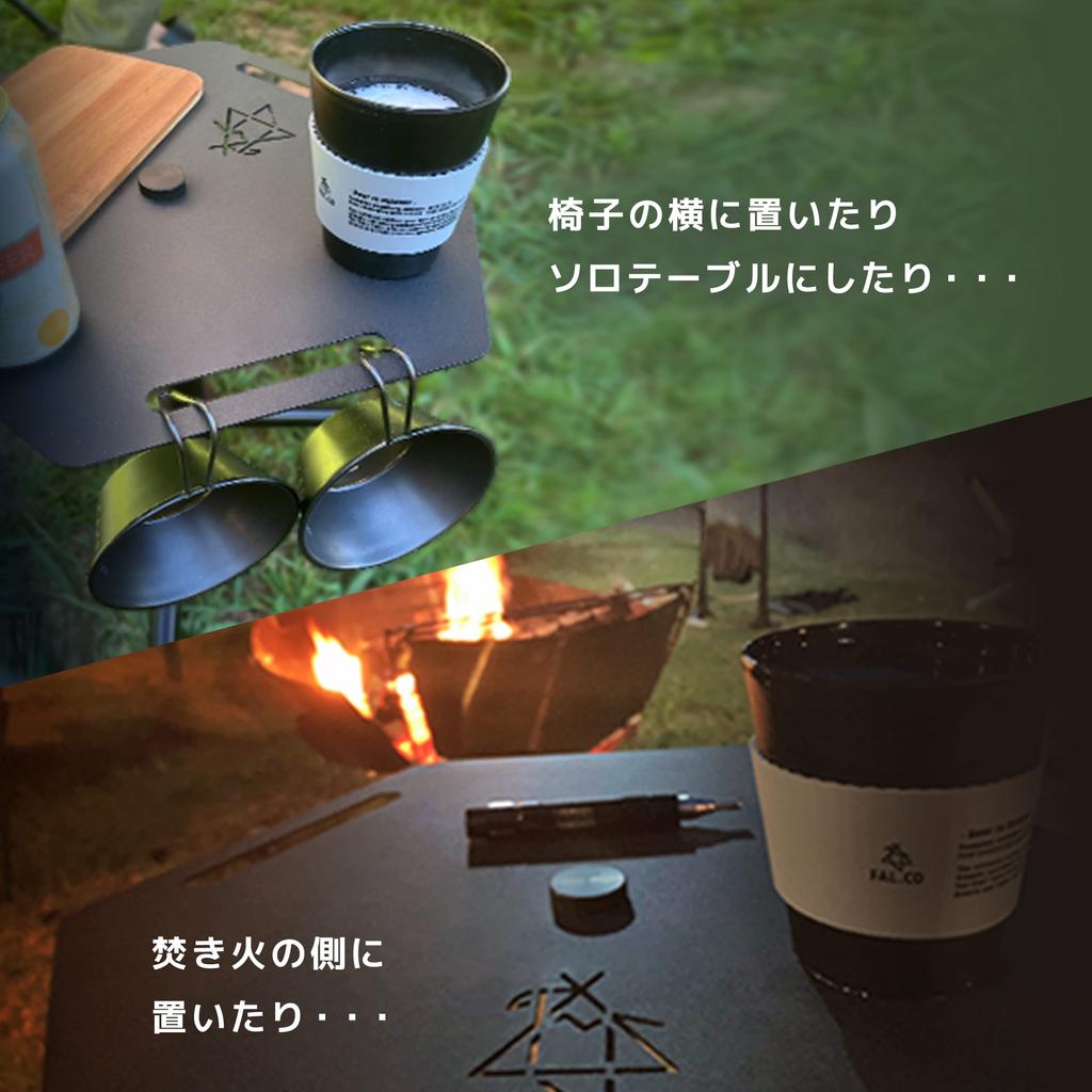 HEXSIDE TABLE Aluminum Camping Outdoor Side Table Folding Light Weight Capacity 30kg Outdoor Festival Hiking Picnic FAL.CO