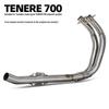 TENERE 700 Stainless Steel Exhaust Pipe Adapter for Yamaha Motorcycles, Original/51MM Compatible.