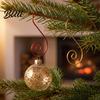 Small Item Hanging Hooks 20 Pcs Christmas S-Shaped Ornament Hooks, Metal Wire Hanger Curved S Shape for Xmas Tree Ornaments, Crafts, Balls,