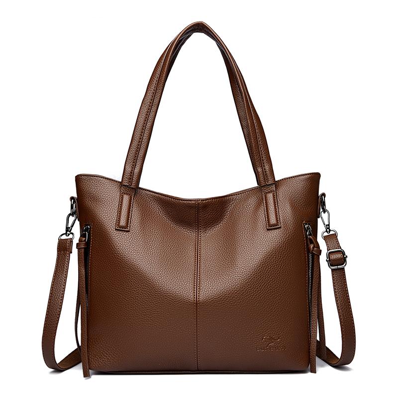 Women Shoulder Bags Luxury Designer High Quality Leather Shoulder Messenger Commuting Tote Bag Female Large Handbag Purses New
