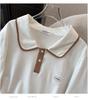 Plus Size Women's Summer Lapel Top Slimming Short Sleeve T-Shirt Cardigan