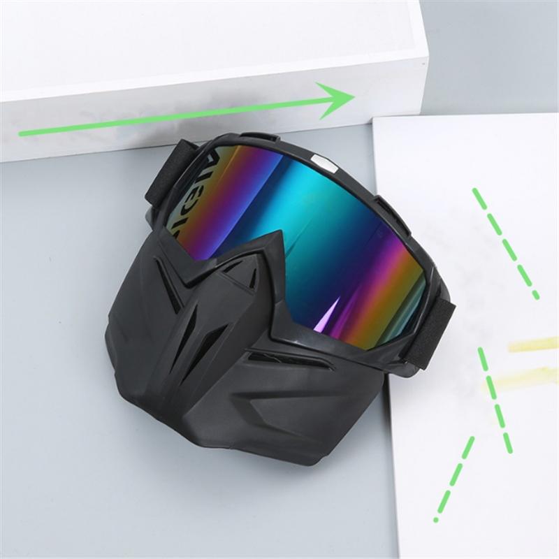Tactical CS Paintball Goggles Mask Windproof Anti-Fog Protective Detachable Adjustable Cycling Motorcycle Helmet Glasses