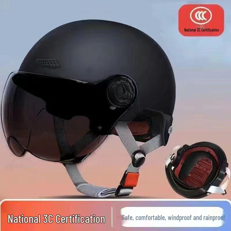 Universal Electric Vehicle Half Helmet: All-Season Sun Protection for Men & Women