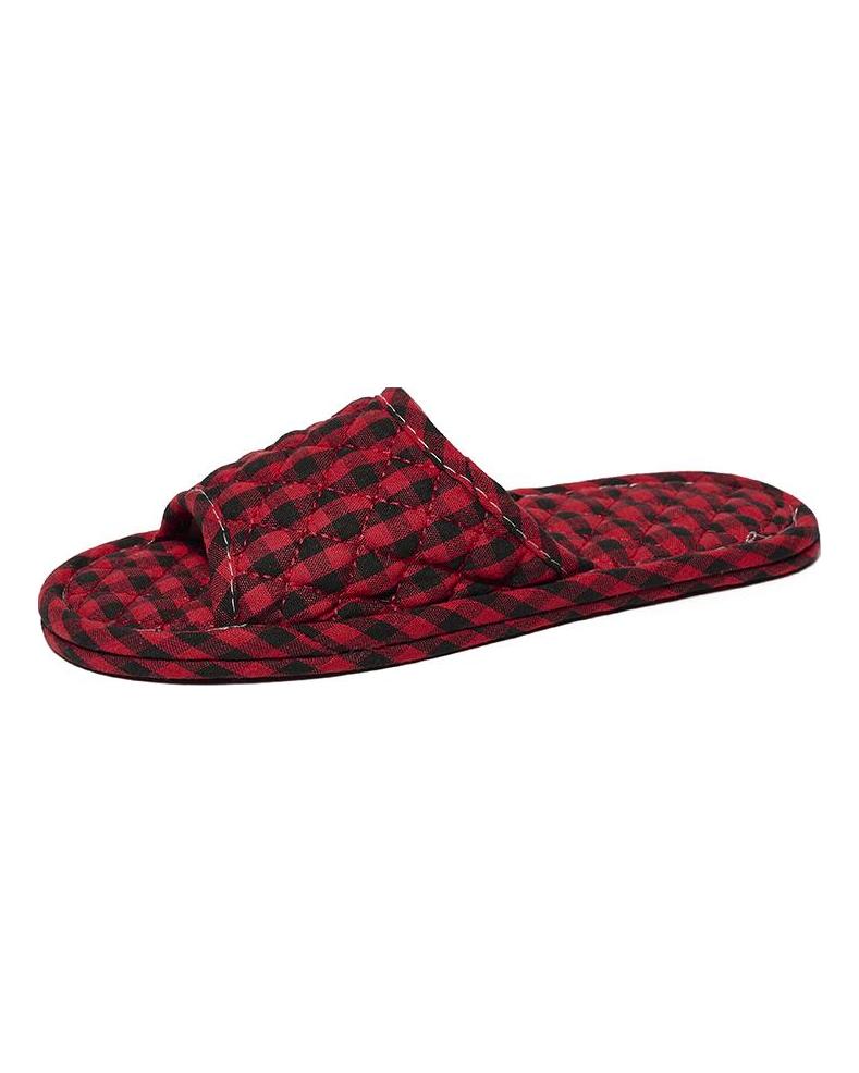 36-45 Home Shoes Slippers Women Cotton Fabric House Slipper Sewing Comfy Flat Shoes Indoor Soft Travel