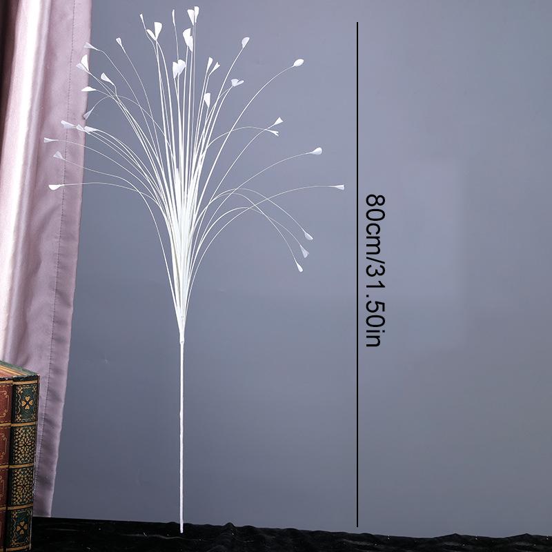 1PC Decorazione Poliestere Erba Pavone Simulata Scenografia Fotografica Composizione Floreale Vivace 80CM