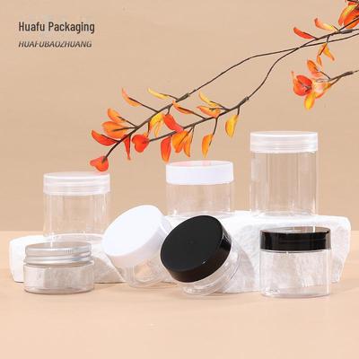 Flacone in plastica PET a bocca larga, barattolo per crema da 40 ml per cosmetici da viaggio, vuoto con design a spalla dritta a 47 denti