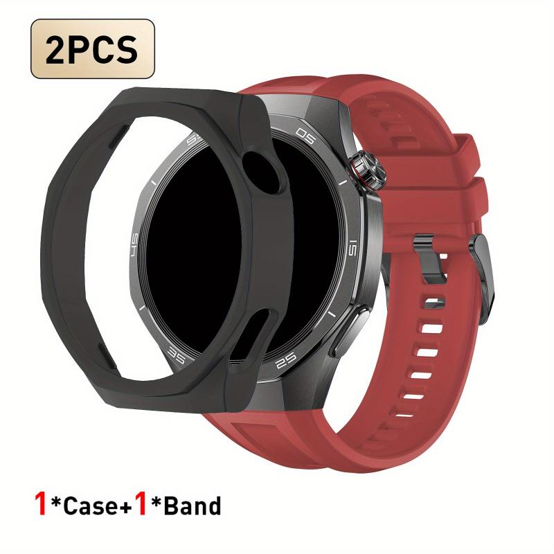 Cinturino per Huawei Watch GT5 Pro 46mm Cinturino 222mm Semi-Wrap Custodia Protettiva con Ritaglio in PC Cinturino di Ricambio per Orologio