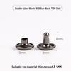 4-12mm DIY Metal Double-Sided Cap Rivet - Decorative Shoe Repair Accessory