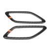 2Pcs Carbon   Dashboard Outlet Cover for   A Class CLA GLA W169 W117    