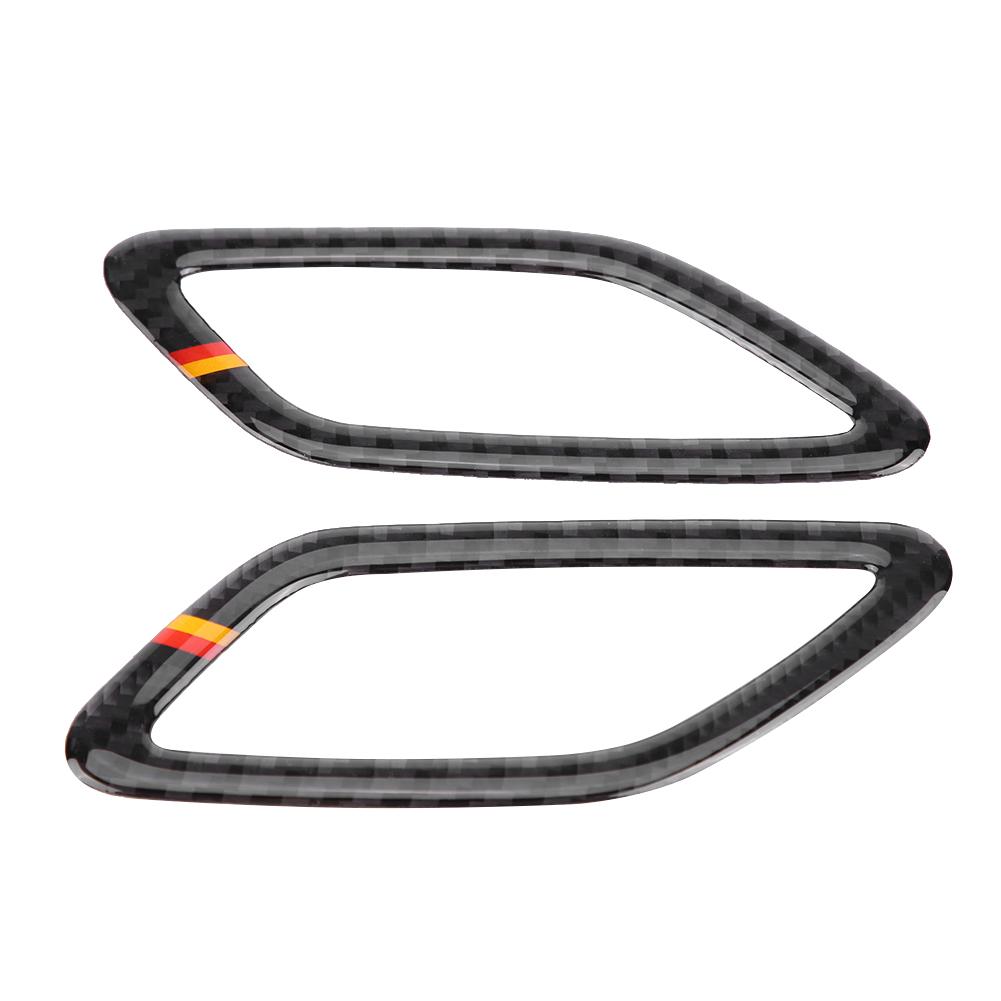 2Pcs Carbon Dashboard Outlet Cover for A Class CLA GLA W169 W117