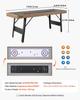 2,1m Shuffleboard Tisch, 2 in 1 Shuffleboard und Tisch-Curling Kombinationsspiel, Kompaktes Shuffle Board mit Glatter Oberfläche, Klappbare Beine, 8 Pucks, Einfach