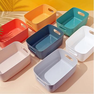 Plastförvaringslåda Skrivbord Kosmetisk förvaringskorg Hemkontor Organiseringsbehållare