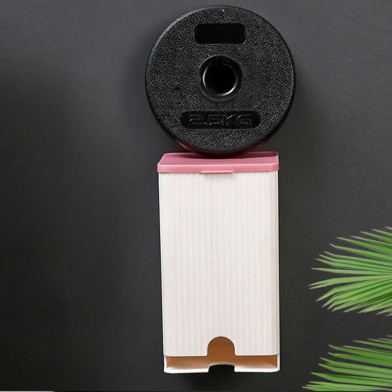 Wall-Mounted Waterproof Bathroom Organizer – Versatile Dustproof Sanitary Napkin & Craft Storage Box