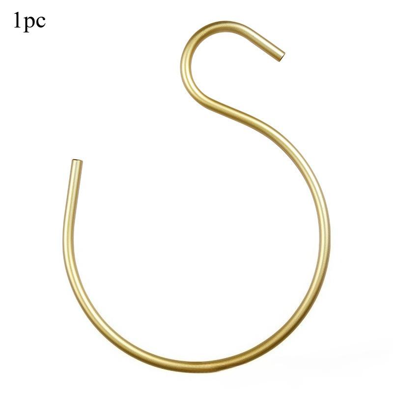 

S-образный большой крючок Вешалки для шляп и шкафа Органайзер для шляп Перекладина Подвесные крючки Полотенца Шарф Универсальный подвесной крючок для домашнего хранения