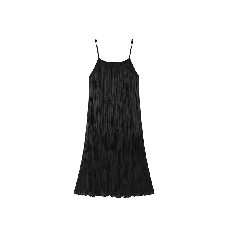 PEACEBIRD Women's Elegant Pleated Cami Dress