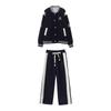 Girls 2-Piece Tracksuit Set Kids Sporty Style Letter Print Long Sleeve Pants
