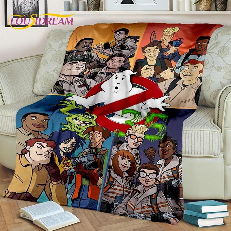 G-Ghostbusters Cartoon-Film-Decke, weiche Flanell-Überwurfdecke für Zuhause, Schlafzimmer, Bett, Sofa, Picknick, Büro, Wandern, Freizeit, Nickerchen, Geschenk