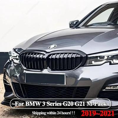 Für BMW 3er G20 G21 - M-Paket Auto Frontniere Einzelstrebe Front Rennsportgrills Stoßfänger Nieren Grill Grills