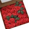 25pcs Artificial Flowers Fake Flowers Roses W/stem For DIY Wedding Bouquets Centerpieces Arrangements Party Home Decorations