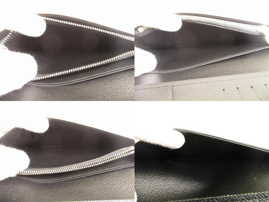 Authentic LOUIS VUITTON Damier Graphite Leather Flap Wallet Portefeuille Brazza #a973  Pre-owned