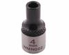 1/4" Twelve-point Socket. 4 . CrV50BV30. DIN 3124. Waryński