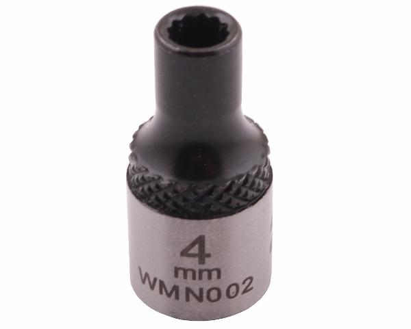 1/4" Twelve-point Socket. 4 . CrV50BV30. DIN 3124. Waryński