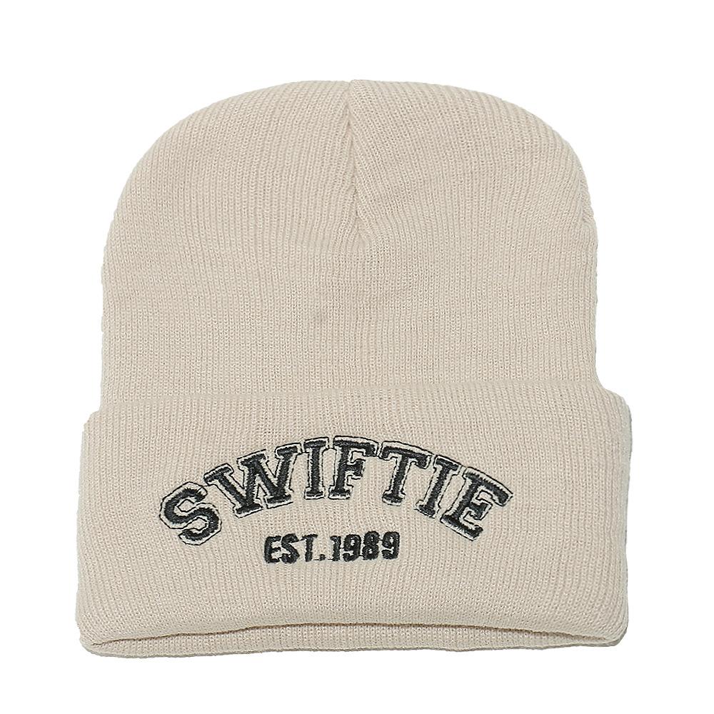 Winter Hat Male Taylor Swift Knitted Hat Taylor Embroidered Alphabet Wool Hat Winter Pullover Hat