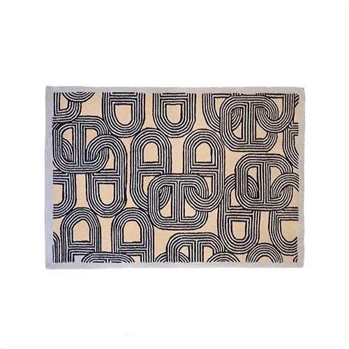 Abstract Geometric French Carpet Modern Simple Floor Mat for Living Room Bedroom Decor Easy To Clean Home Office Sofa Lounge Rug