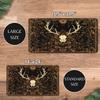 Floral Deer Skull MTG&TCG Tabletop Game Mat Magic Party Playmat Durable Rubber for Games 35X60cm Mouse Pad PC Offices Desk Mats