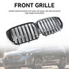 Gloss Black Front Bumper Grille Grill Fit BMW G05 LCI X5 2024+ Single Line
