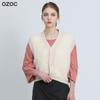 Ozoc Hairy Knit Open Vest