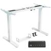 Electric Desk Frame, Height Adjustable, Memory Function, Steel, White