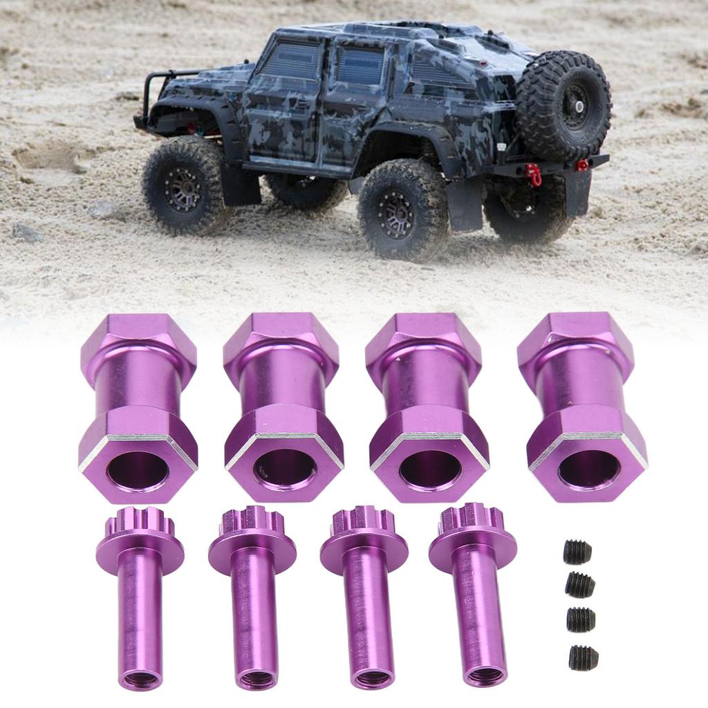 4PCS 12mm RC Wheel Hex Hub with 20mm Offset Extension Crawlers Wheel Hex Drive Adapter for 1Celsius10 RC Crawler Repairing and Upgrading