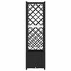 Exclusive House - High Bed with Trellis and Black Roof 124 X 40 X 136 Cm PP