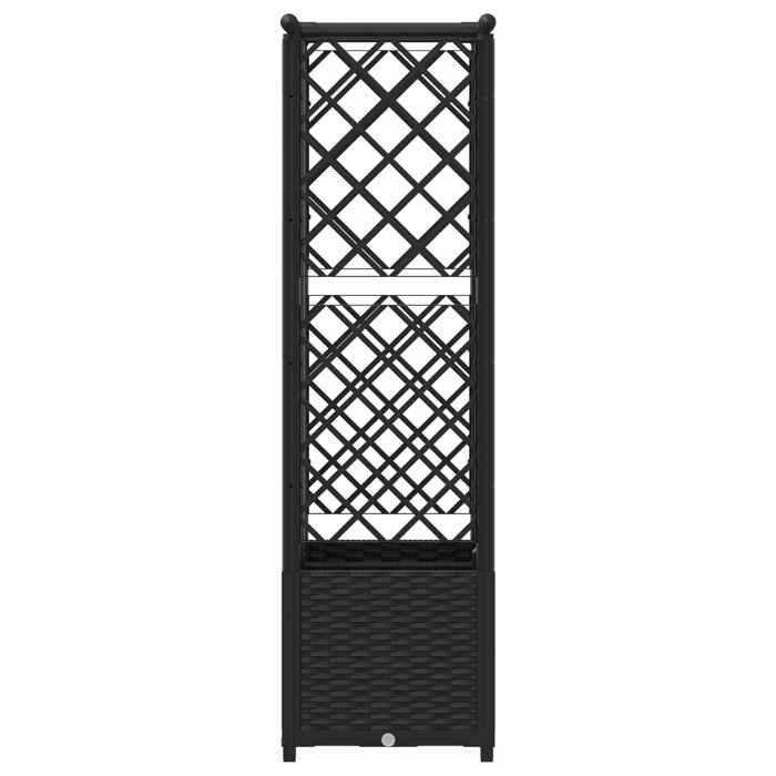 Exclusive House - High Bed with Trellis and Black Roof 124 X 40 X 136 Cm PP