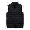 Men's Autumn/Winter Lightweight Down Vest with Stand-Up Collar - Large Size, Loose Fit