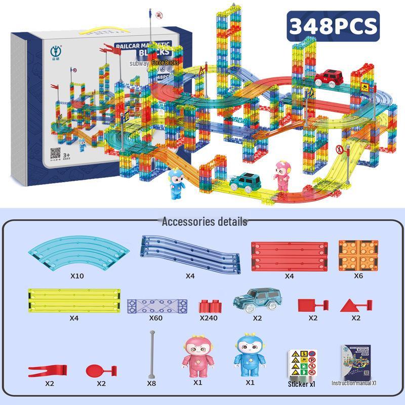 Digge Magnetic Train Track Building Blocks: Children's Educational Toy
