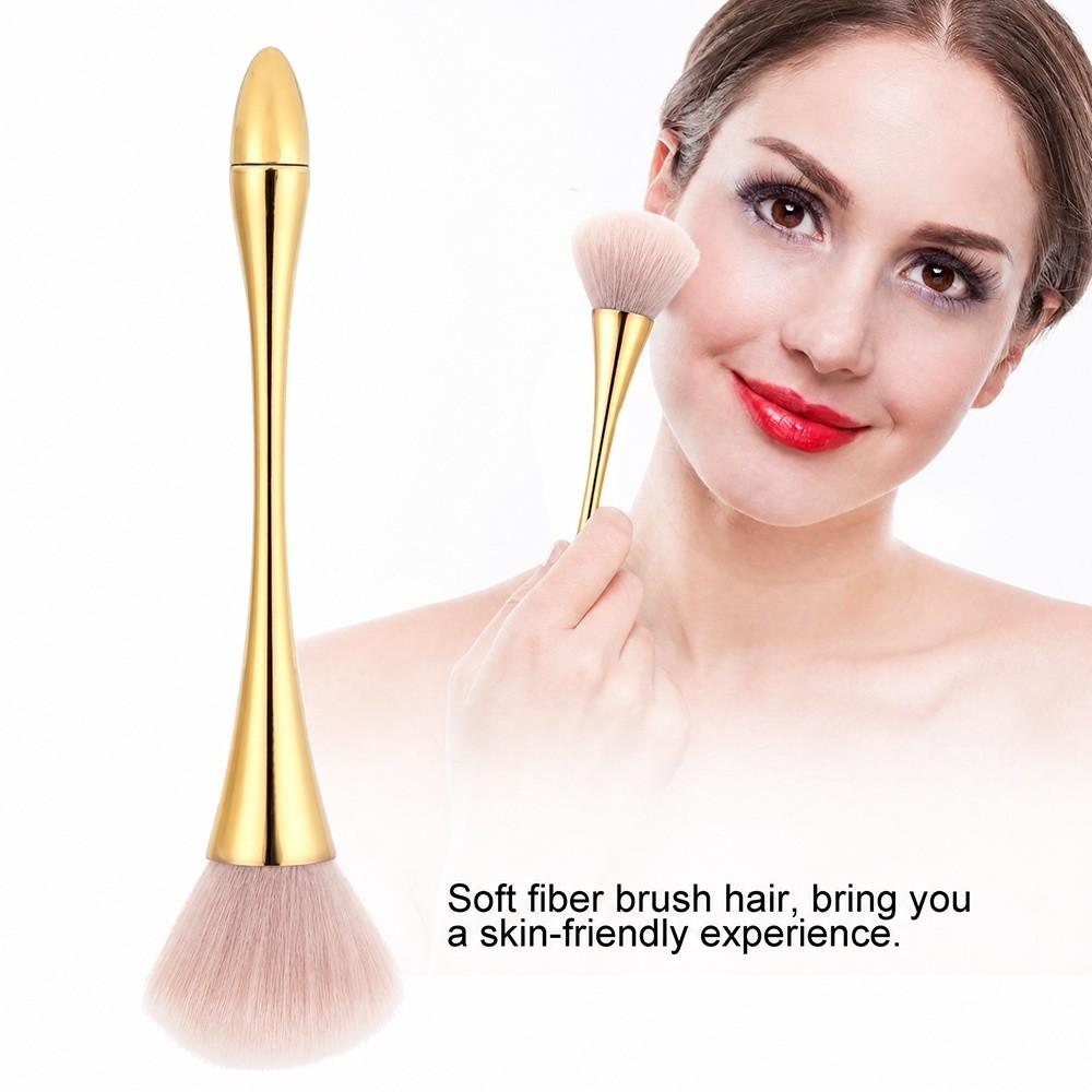 Large Size Nail Dust Brush Gold Nail Cleaning Brush Cleaning Brush Nail Art Brush  Salon Use
